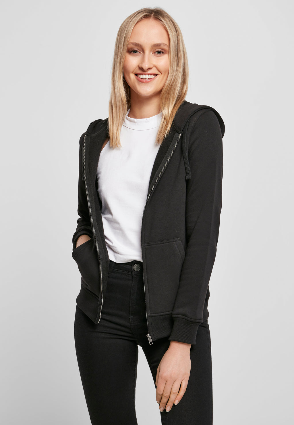 Ladies Merch Zip Hoody - Sort