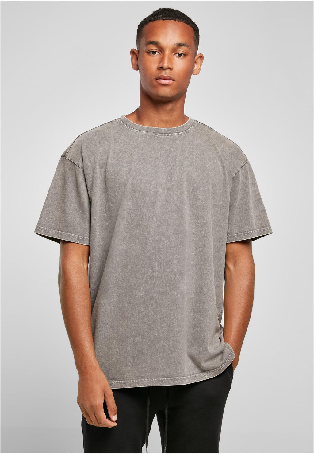 Acid Washed Heavy Oversize Tee - Asfalt