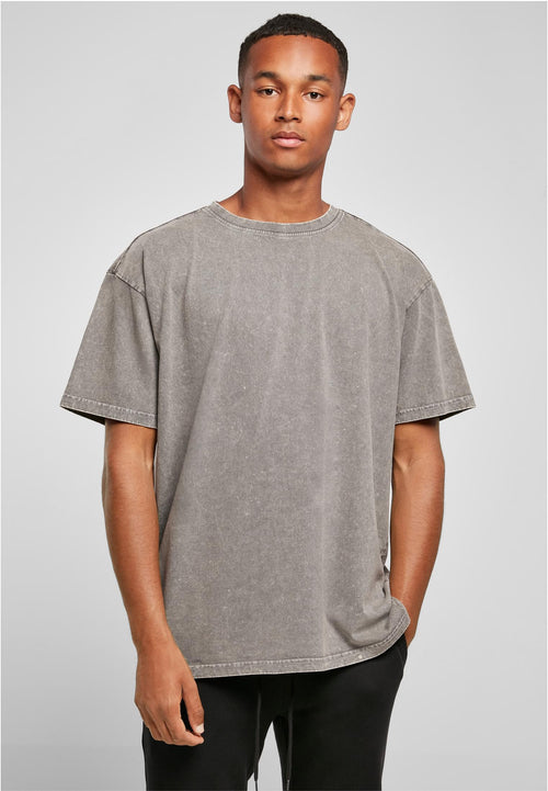 Acid Washed Heavy Oversize Tee - Asfalt