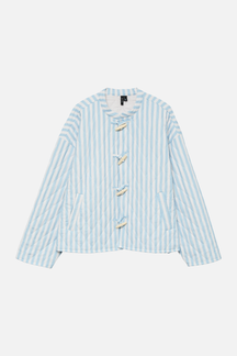 Siri Quiltet Jakke - Chambray Blue
