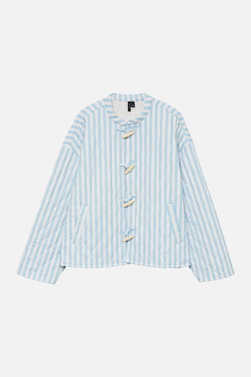 Siri Quiltet Jakke - Chambray Blue