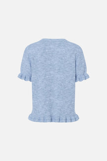 Lydia Flæse Strik Cardigan - Kashmir Blå
