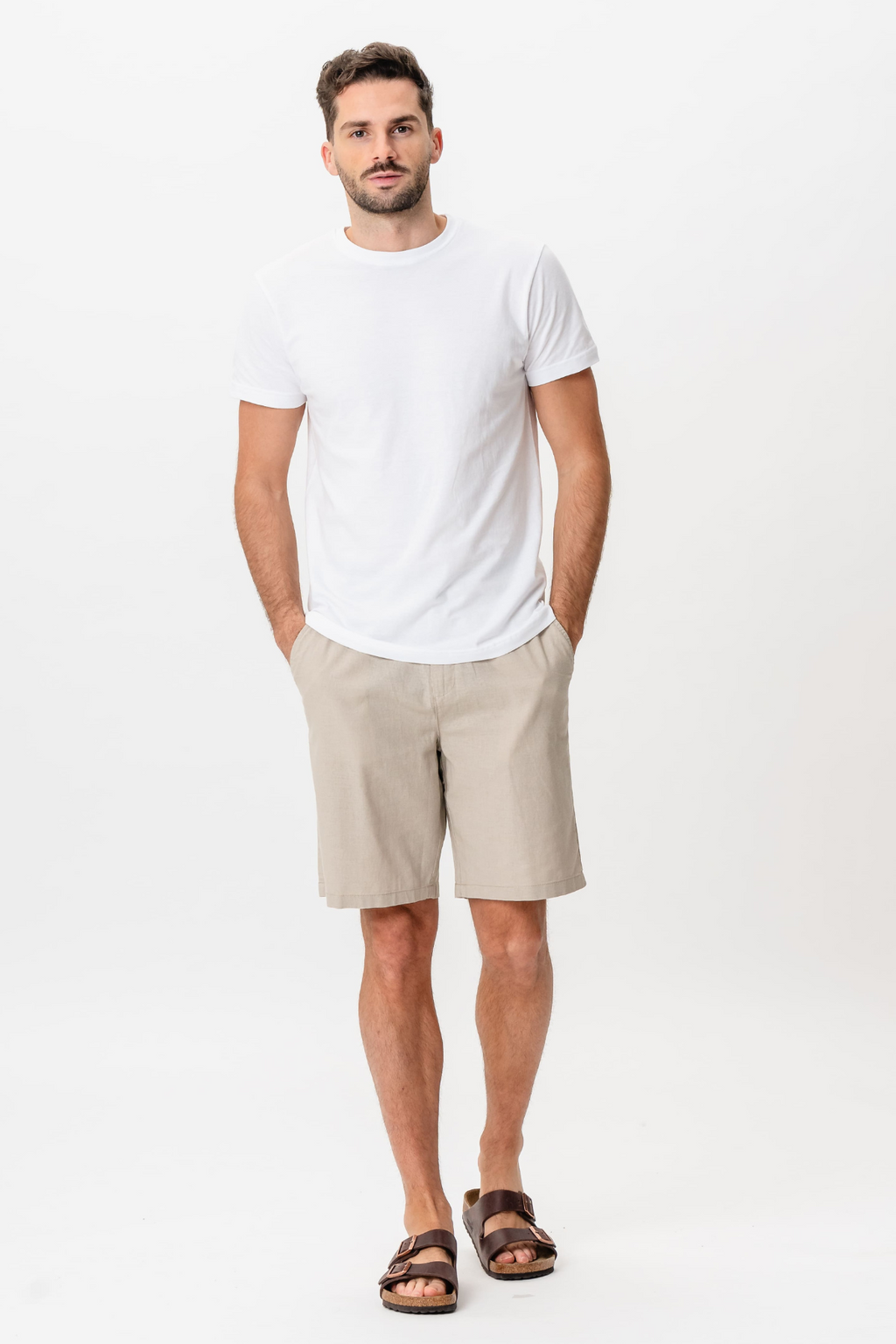 Linned Shorts - Sand