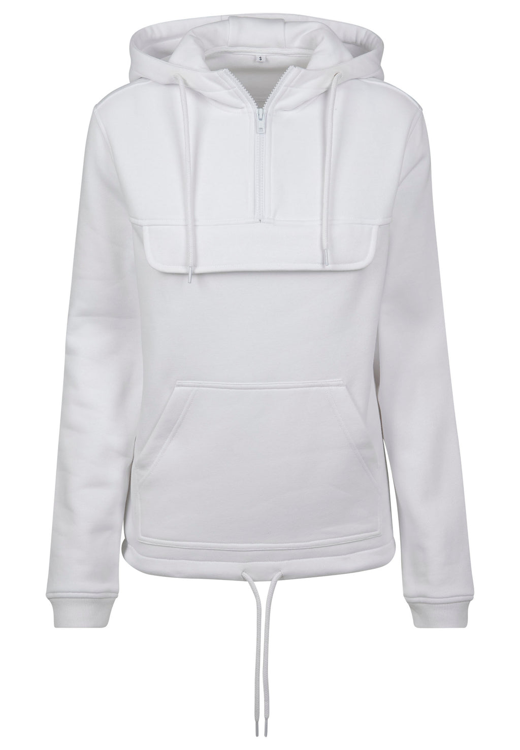 Ladies Sweat Pull Over Hoody - White