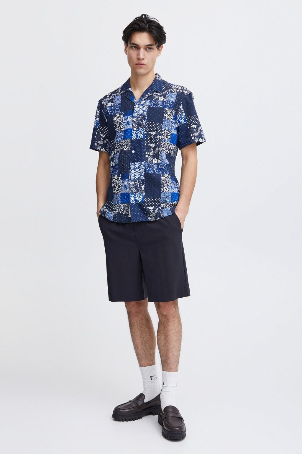 Relaxed Shorts - Marineblå
