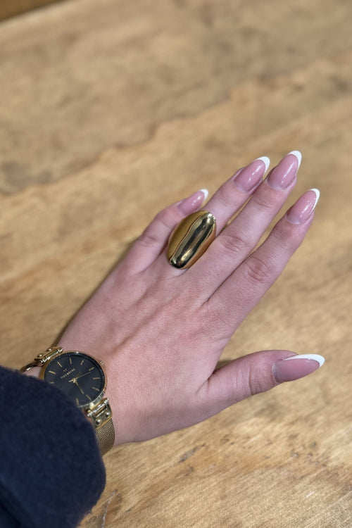 Ellie Luxurious Retro Åben Ring - Guld