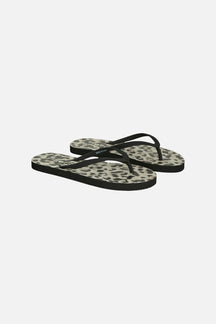 Flip Flop med Sommerprint - Sort Leo