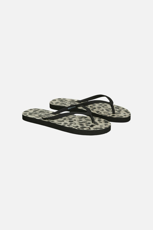 Flip Flop med Sommerprint - Sort Leo