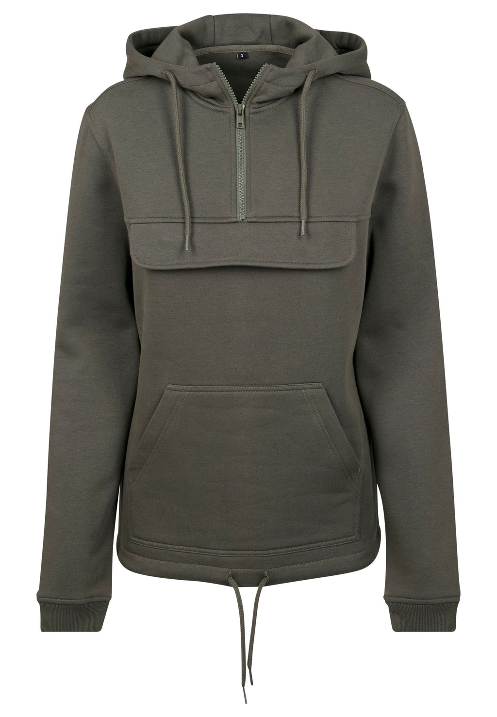 Ladies Sweat Pull Over Hoody - Oliven