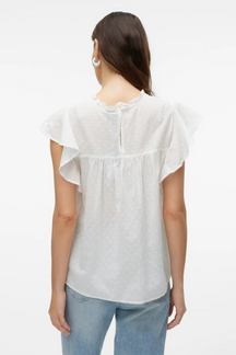 Trine Lace Top - Sne Hvid