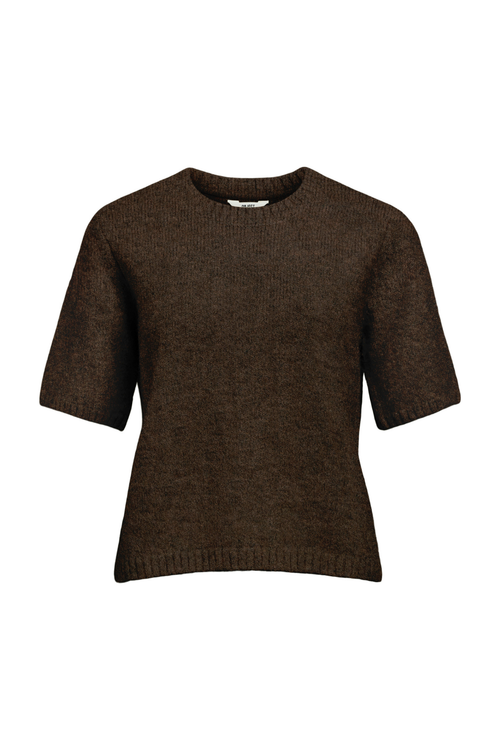 Aggia S/S Strik Pullover - Segl Brun