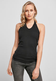 Ladies Neckholder Shirt - Black