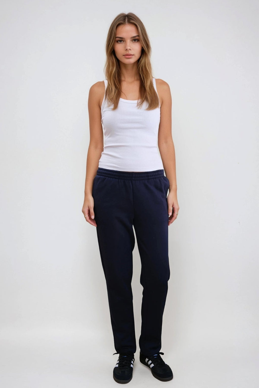 Essentielle Sweatpants - Marineblå