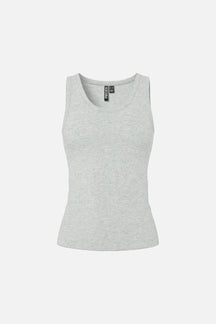 May Tanktop - Lys Gråmeleret