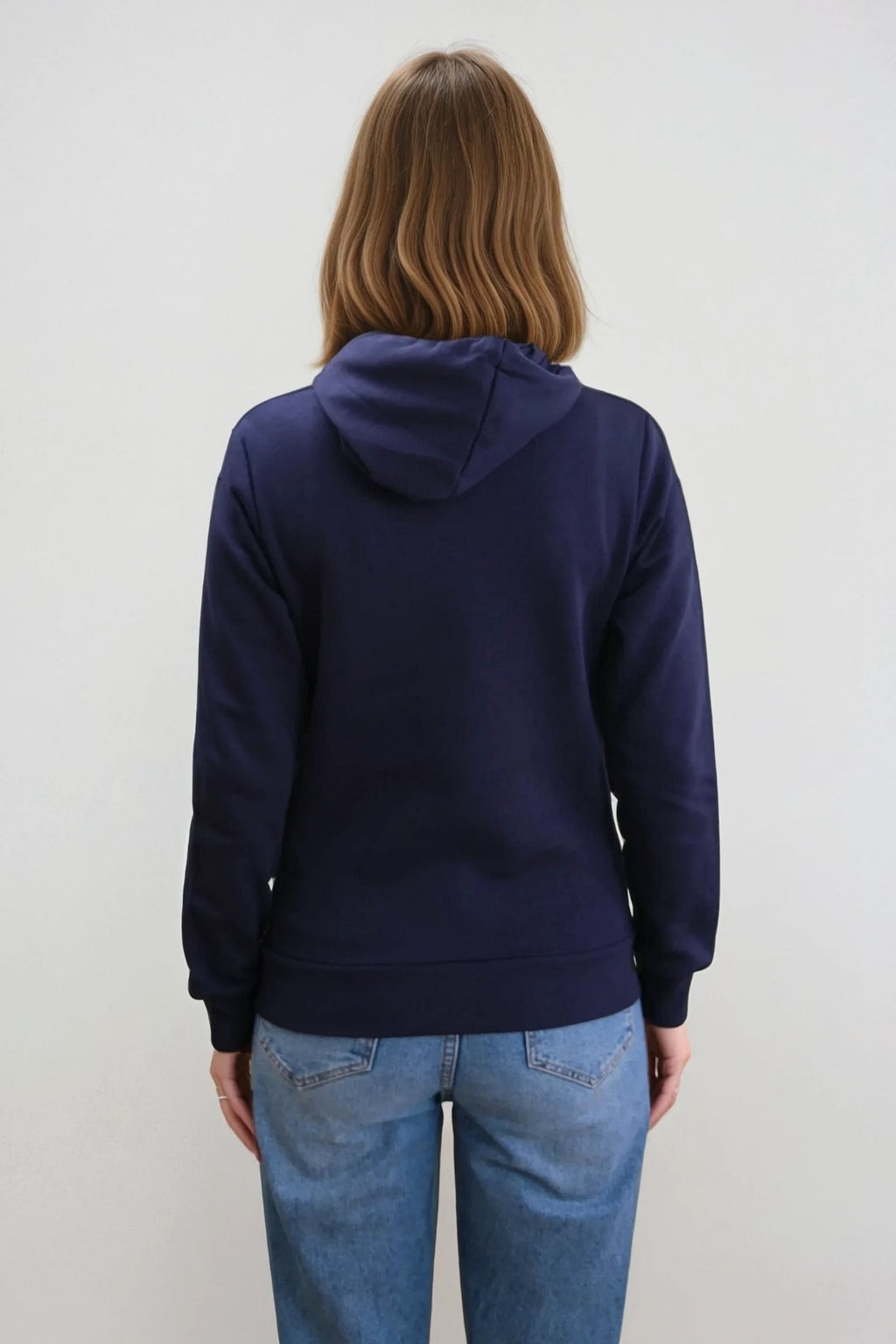 Boyfriend Sweat Hoodie - Marineblå