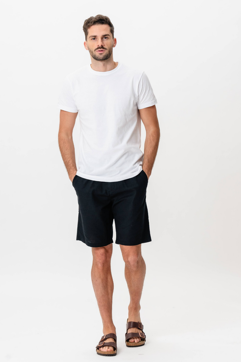 Linen Shorts - Sort