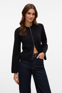 Hanna LS Knit Cardigan - Sort