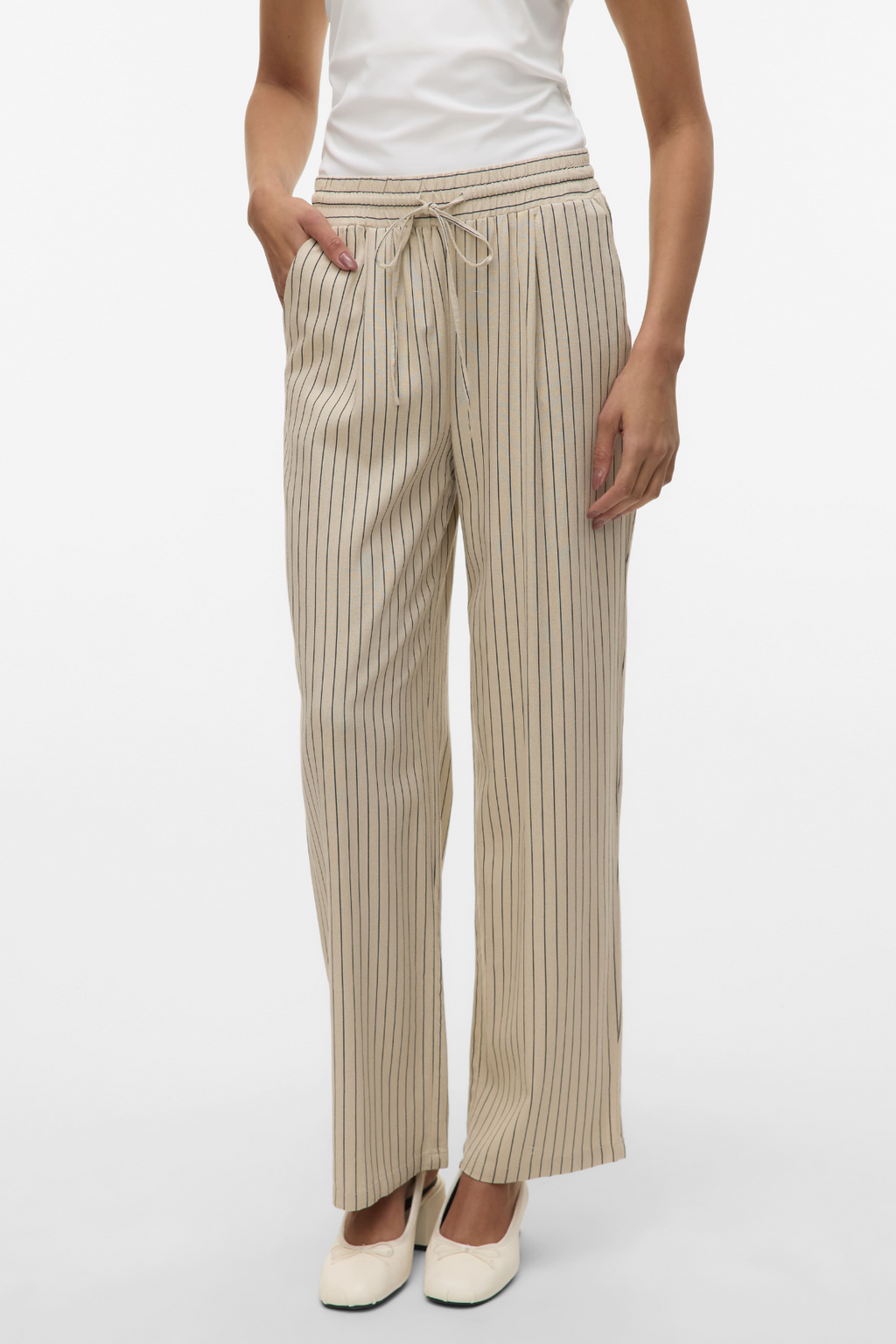 Jesmilo Wide Pants - Sølvkant
