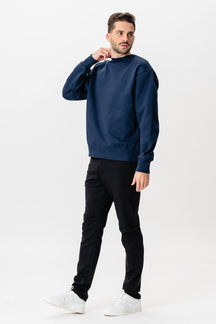 Heavy Crewneck - Marineblå
