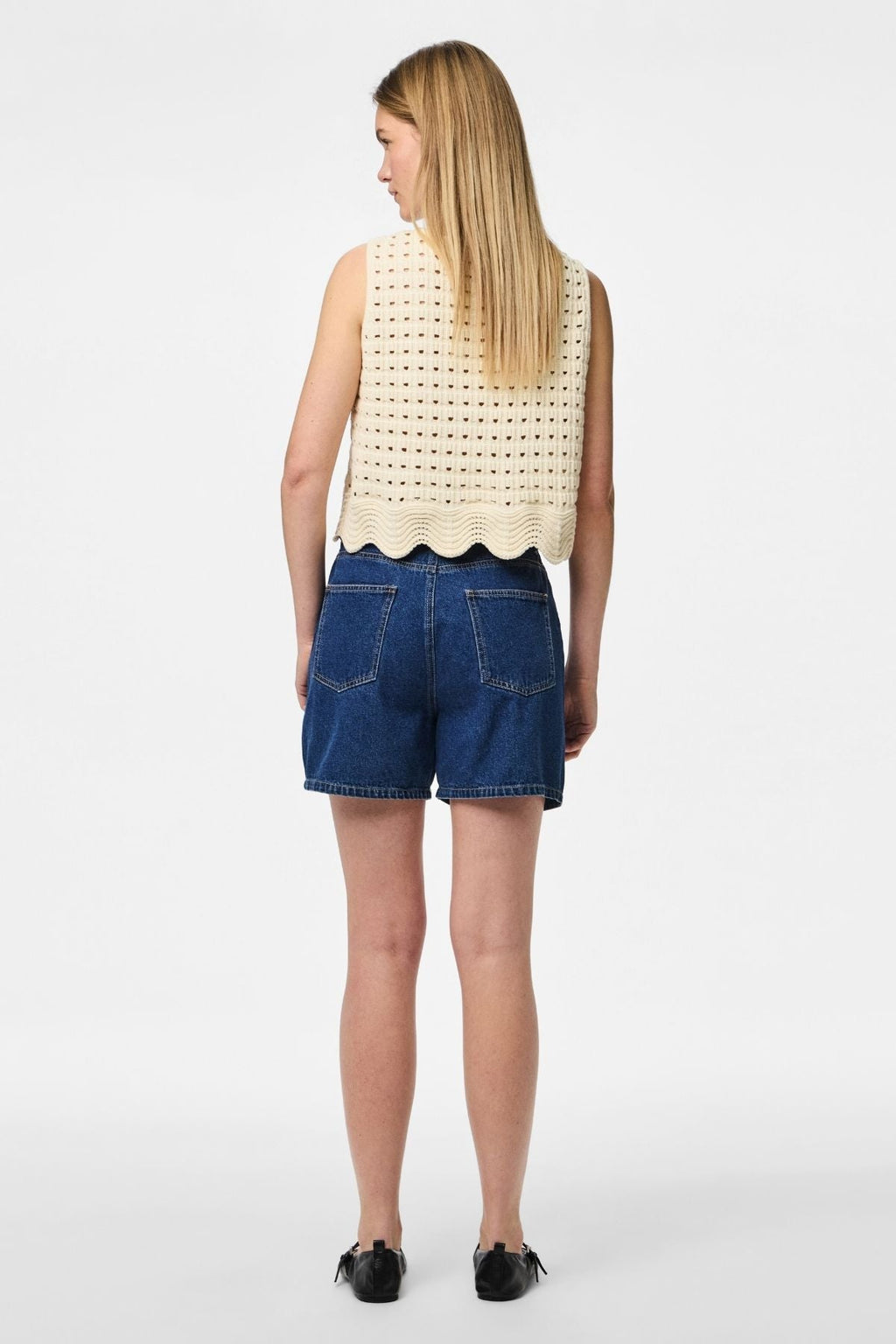 Abbi Shorts - Mellemblå Denim