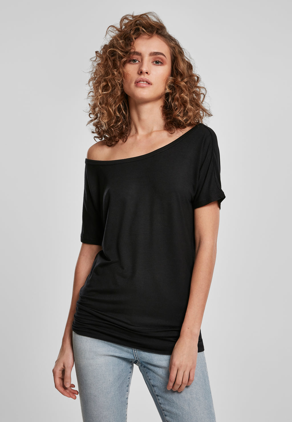 Ladies Viscose Tee - Black