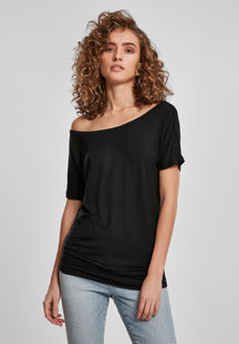 Ladies Viscose Tee - Black