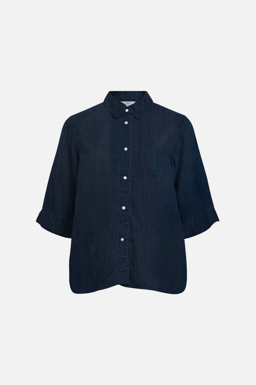 Frame 2/4 Denim Top - Mørkeblå