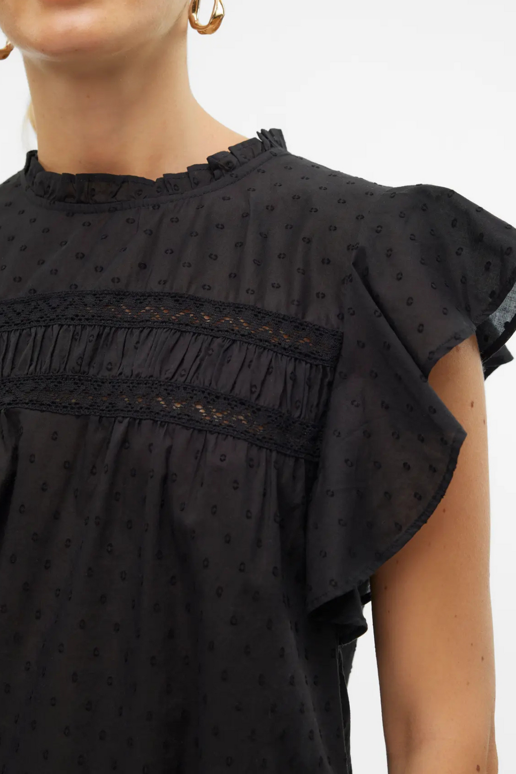 Trine Blonde Top - Sort
