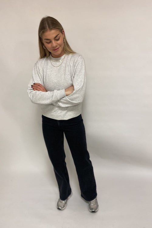 Basic Crewneck - Askegrå (dame)