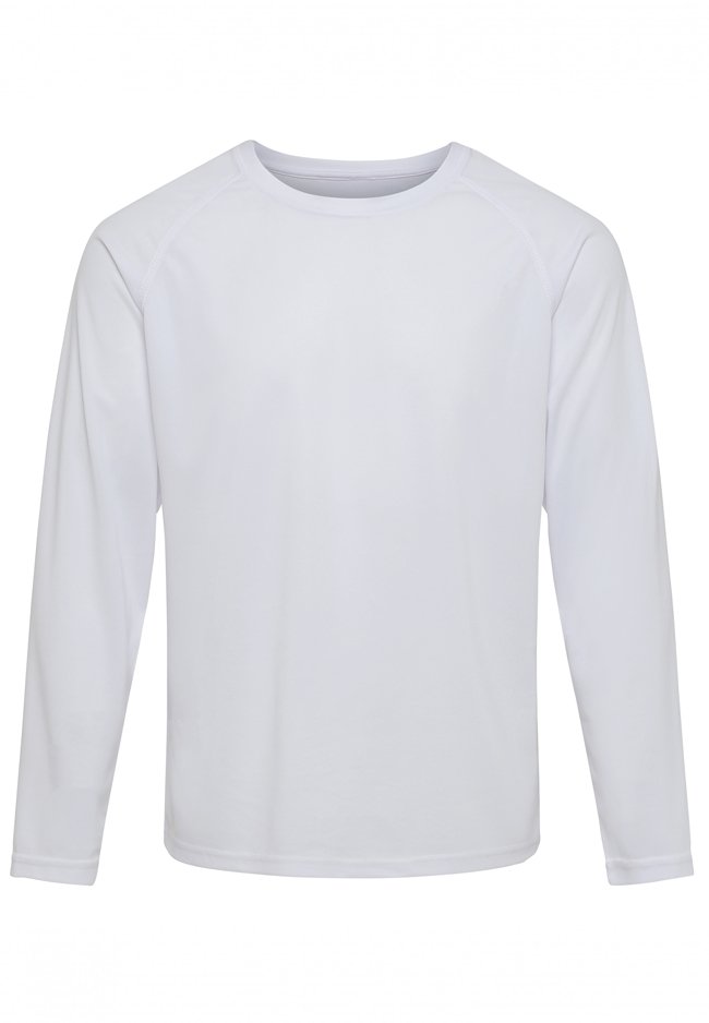 Longsleeve Trænings T-shirt - Hvid