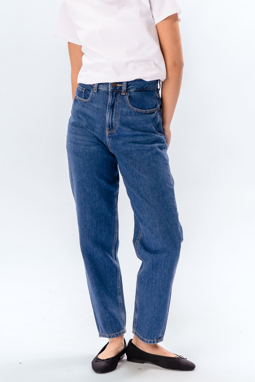 De Originale Performance Mom Jeans - Medium Blue Denim