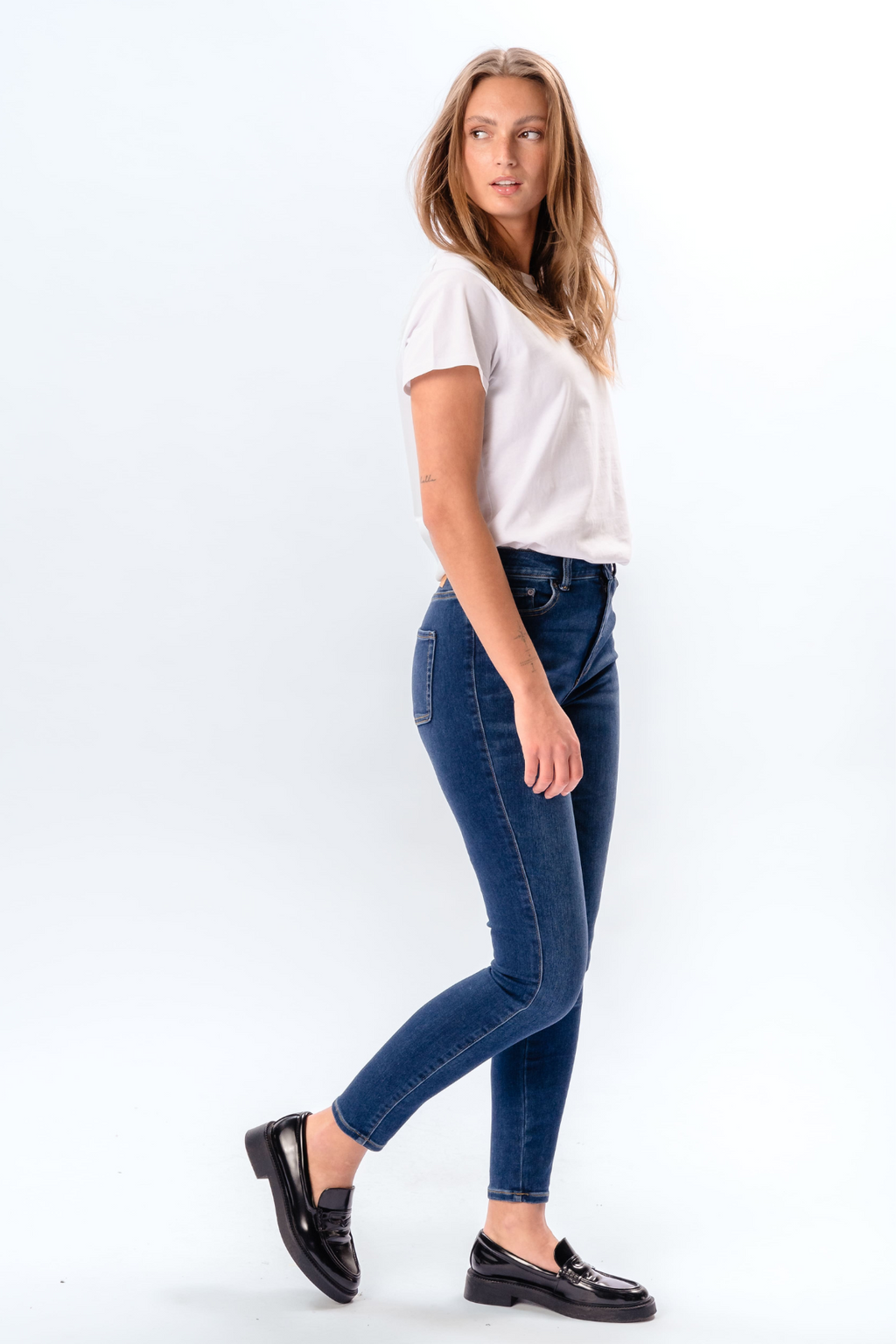 De Originale Performance Skinny Jeans - Medium Blue Denim