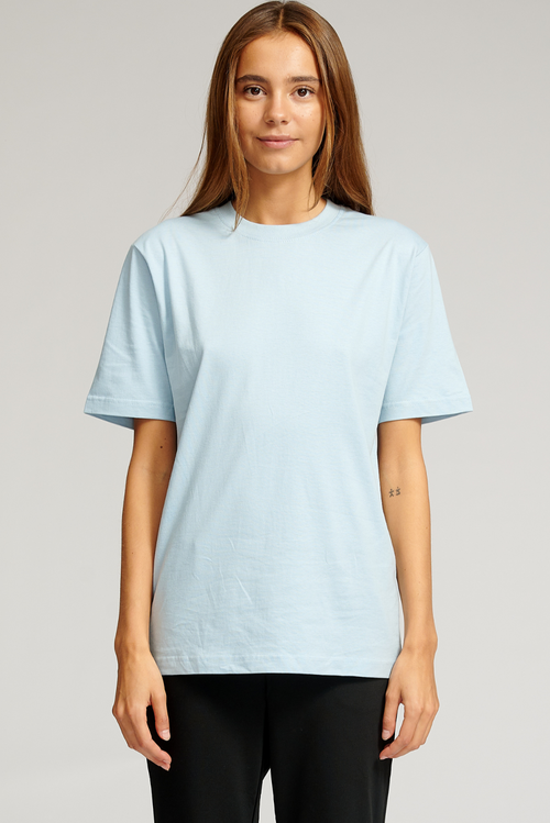 Oversized t-shirt - Lyseblå (dame)