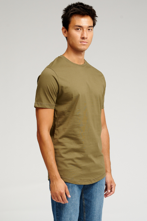 Long T-shirt - Armygrøn