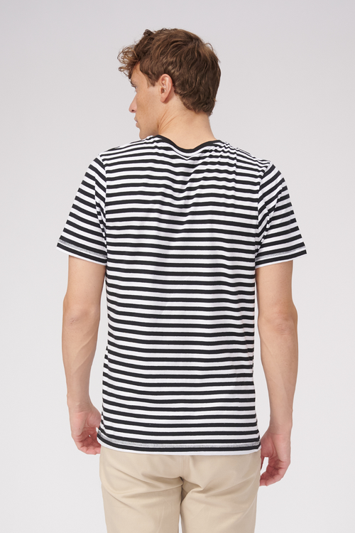 Nørregade Stripe - Sort-Hvid