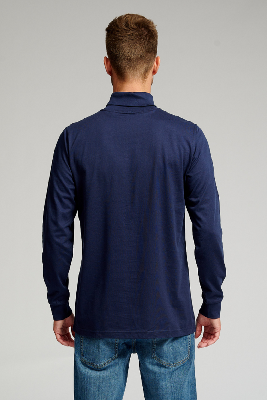 Rullekrave trøje - Navy