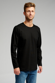 Basic Langærmet T-shirt - Sort