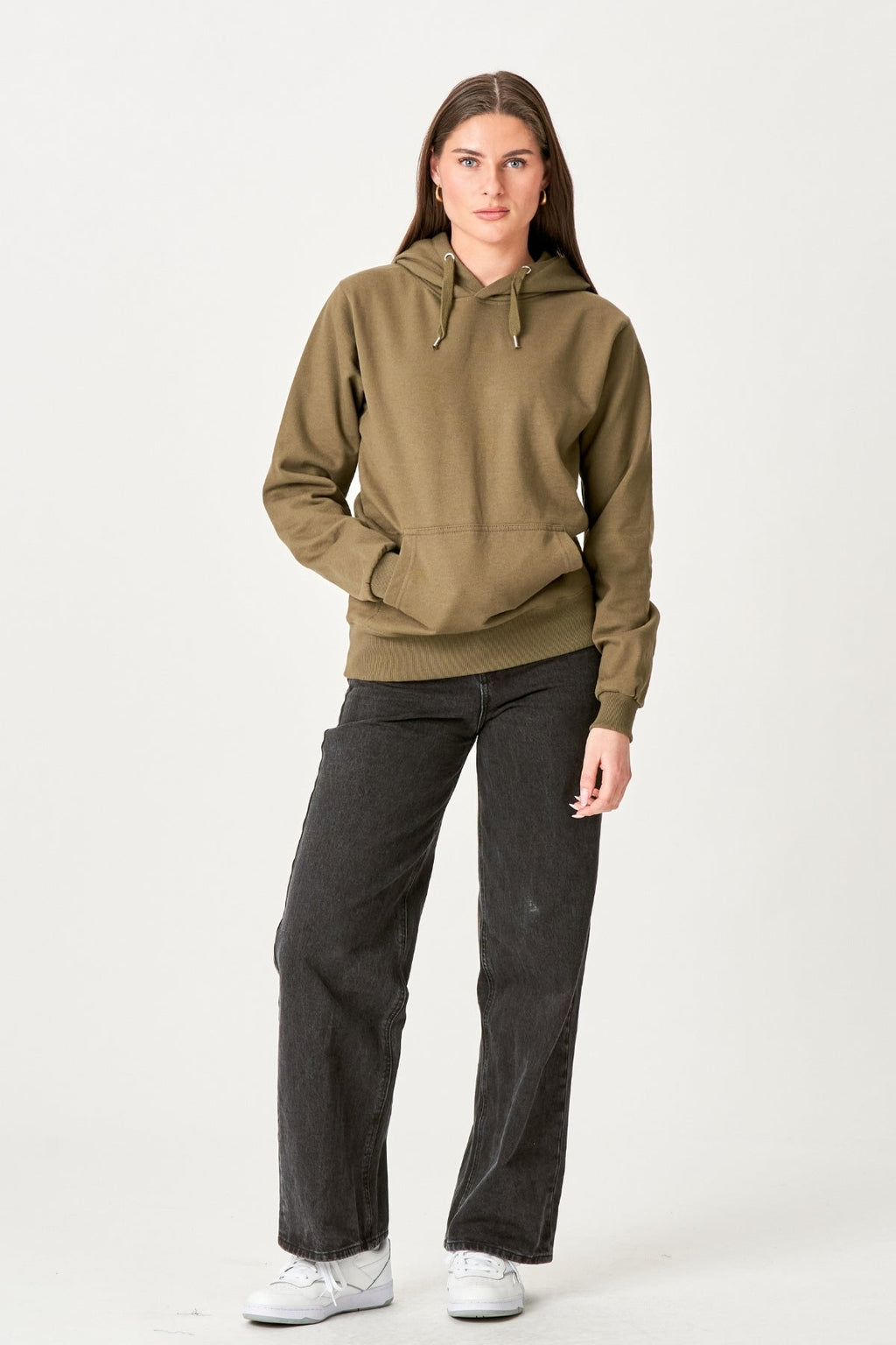 Boyfriend Hoodie - Oliven