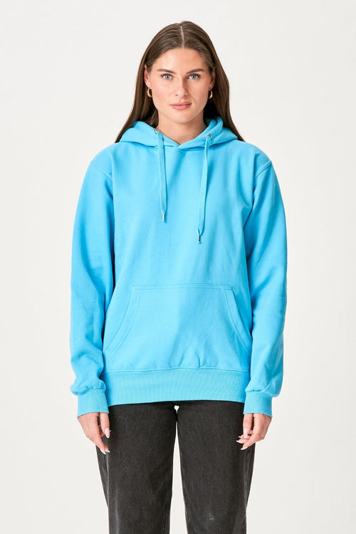 Boyfriend Hoodie - Turkis Blå