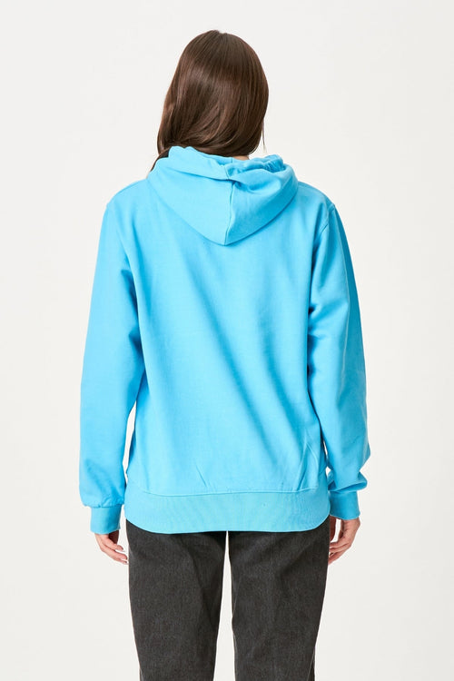 Boyfriend Hoodie - Turkis Blå