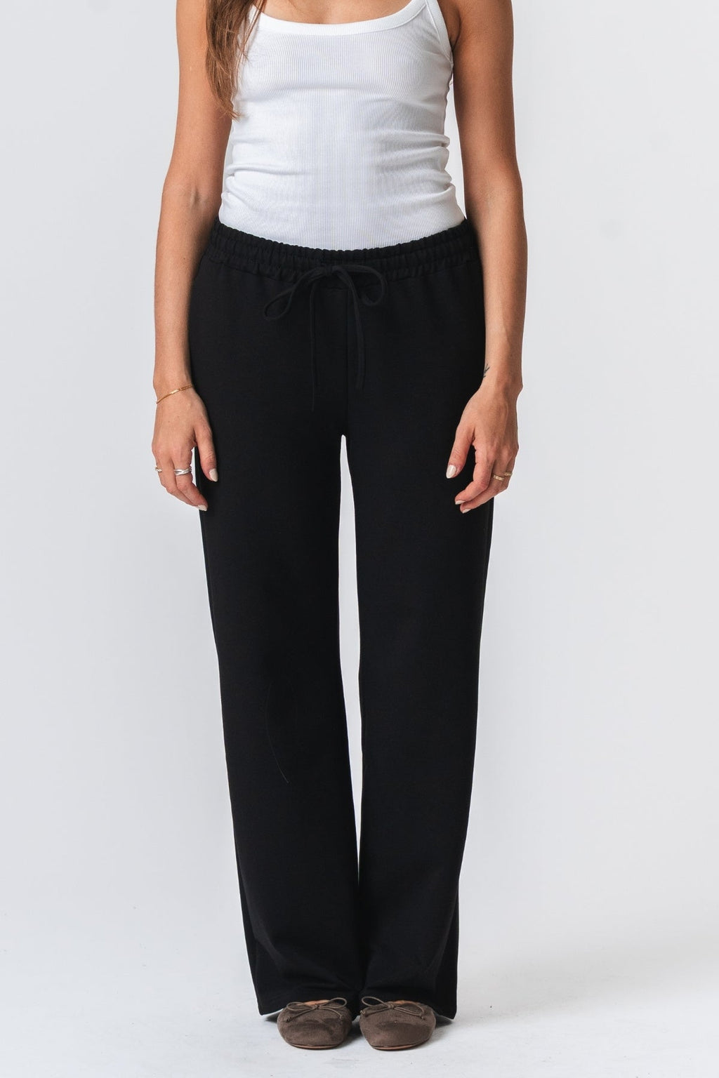 Sweatpants Wide - Sort