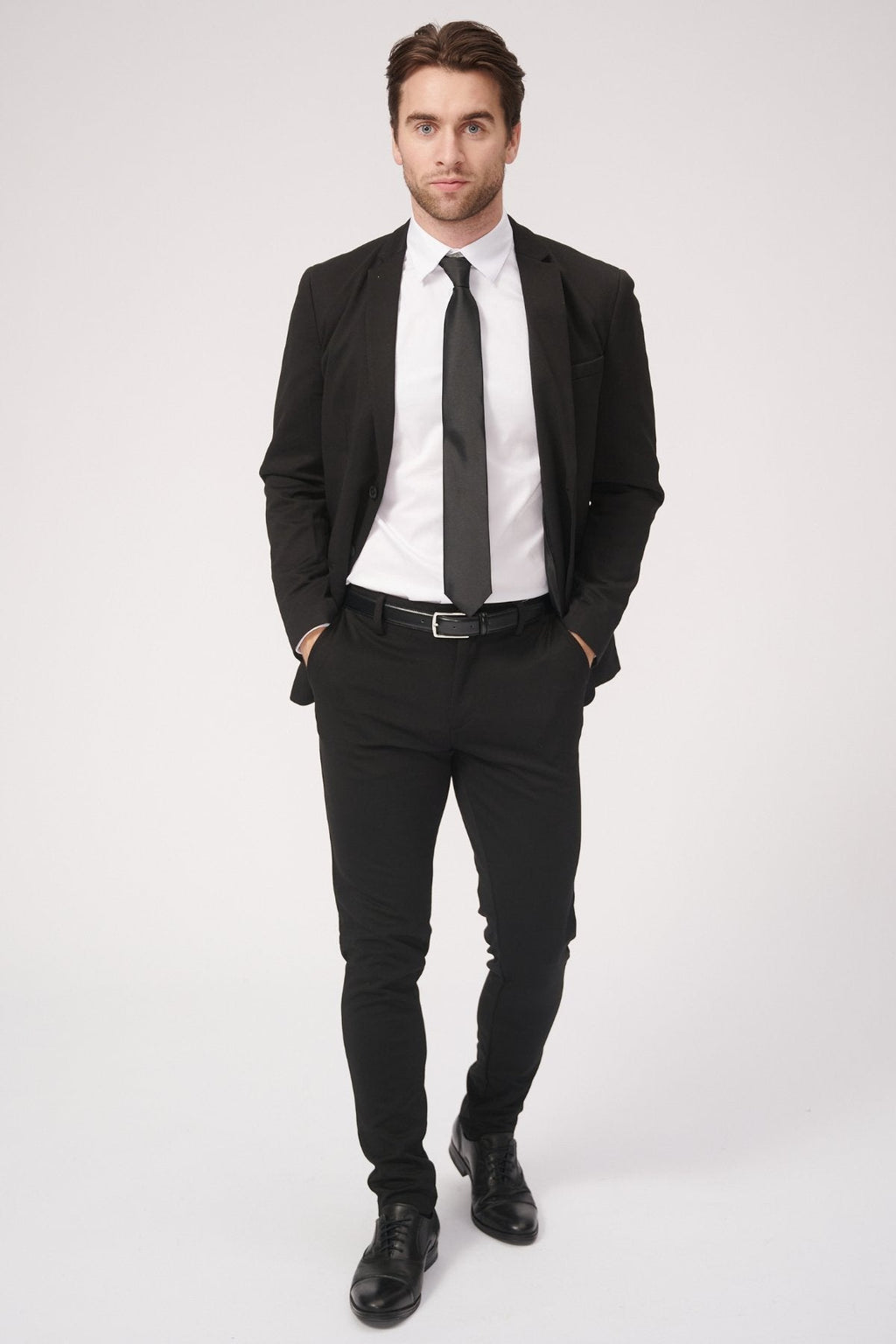 Stripped Langærmet Slim Fit - Grøn