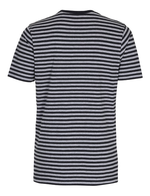 Nørregade Stripe - Meleret Sort-Grå - TeeShoppen - Sort