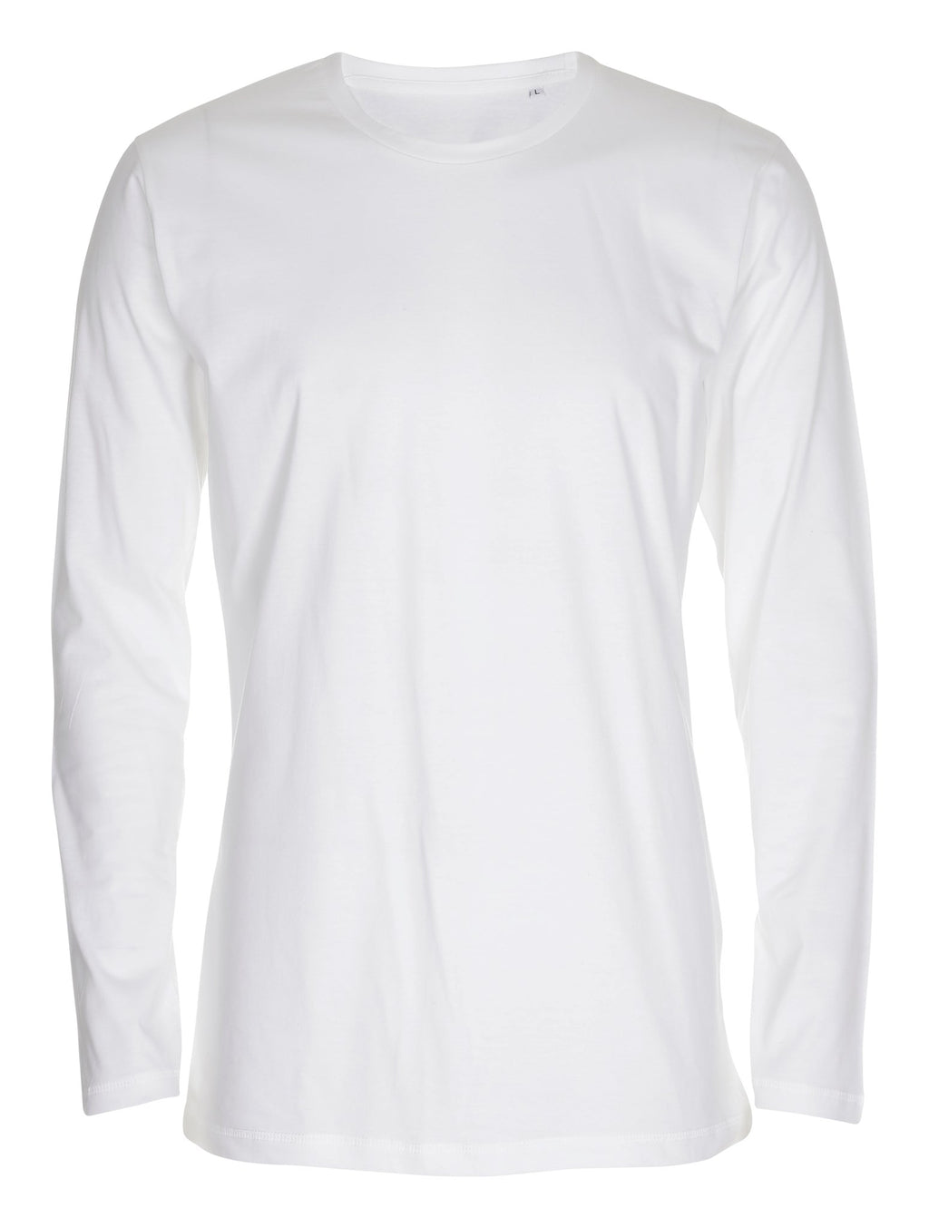 Basic Langærmet T-shirt - Hvid