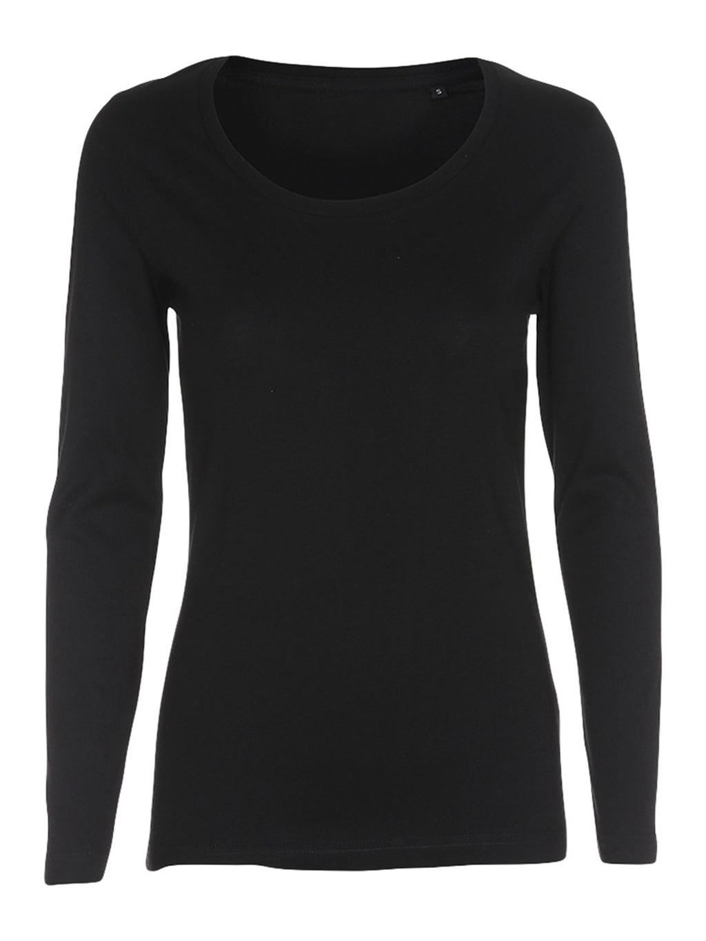 Basic langærmet T-shirt - Sort