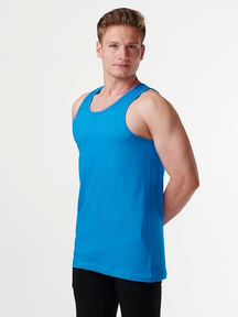 Basic Tanktop - Petroleums blå