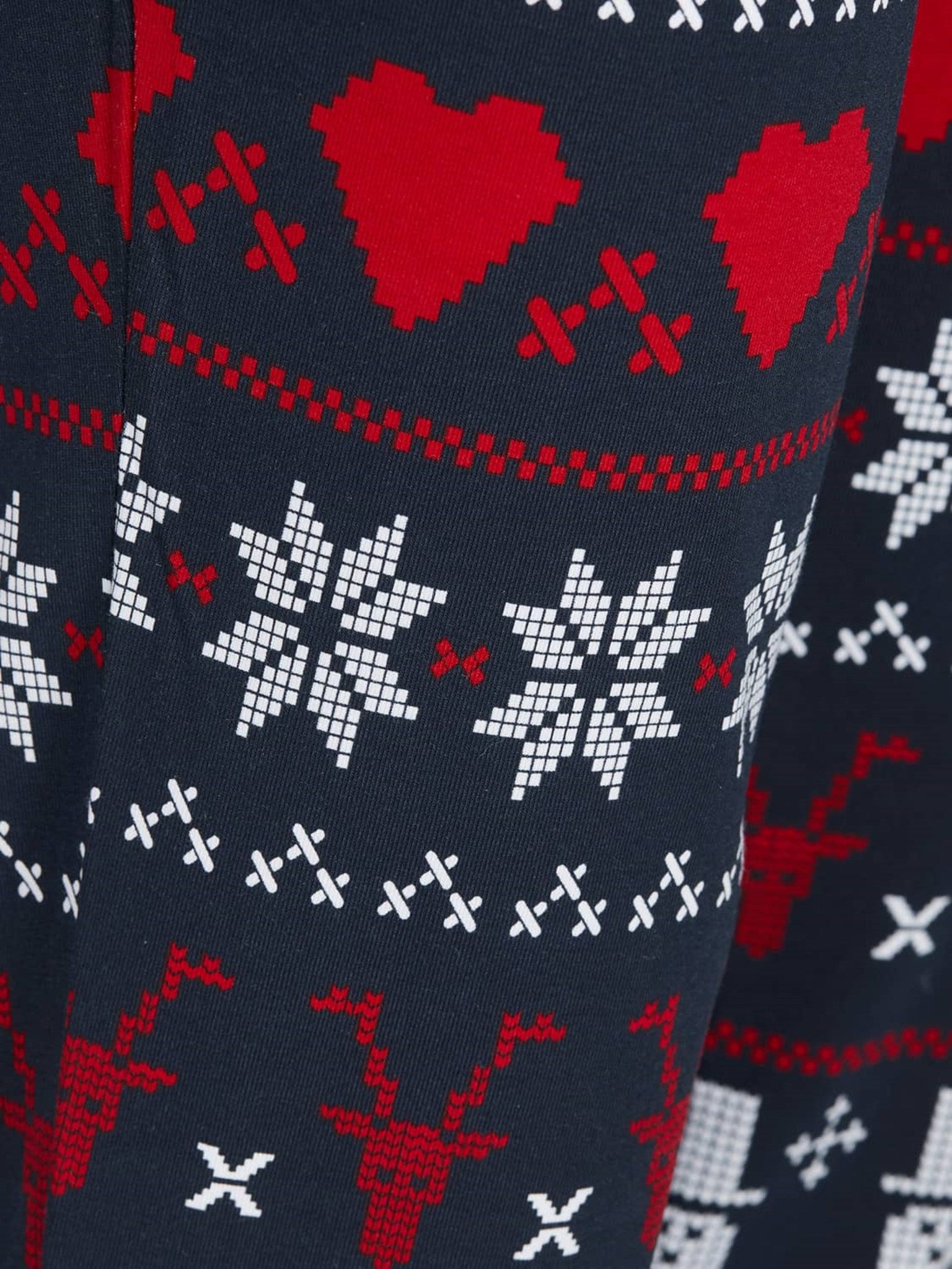 Snowflake Junior Pyjamas - Navy - TeeShoppen - Blå 4