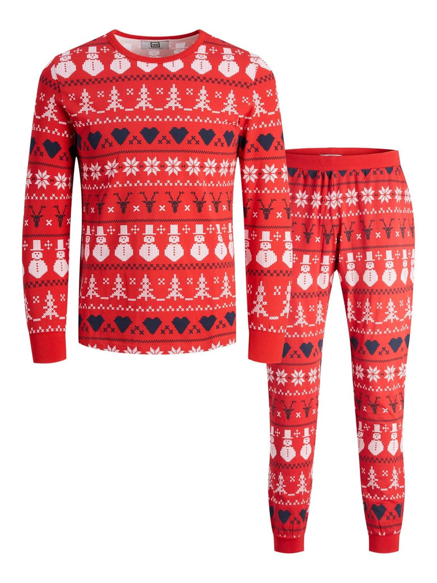 Snowflake Junior Pyjamas - Rød - TeeShoppen - Rød 2