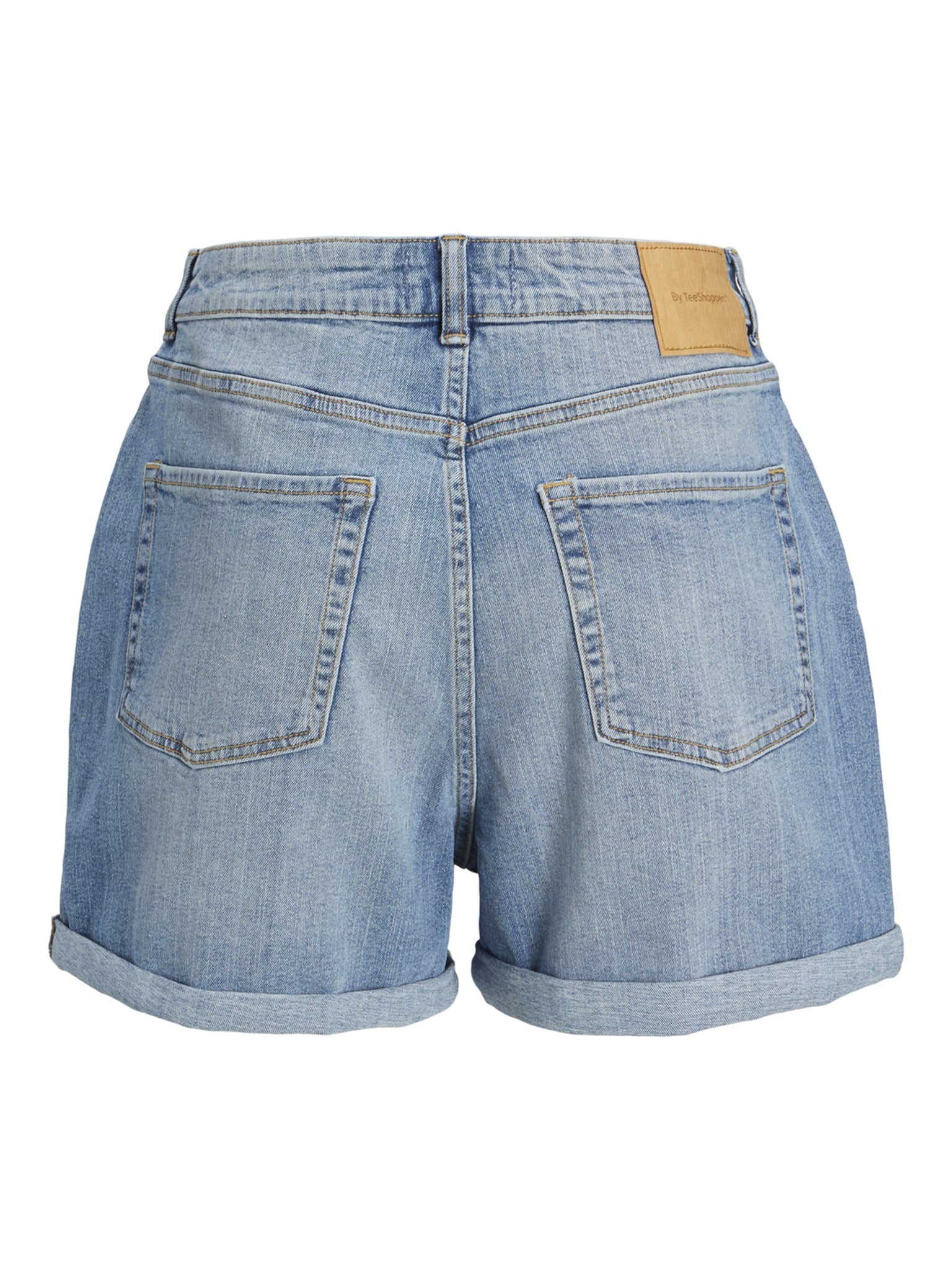 Denim Shorts - Medium Blå Denim - TeeShoppen - Blå 3