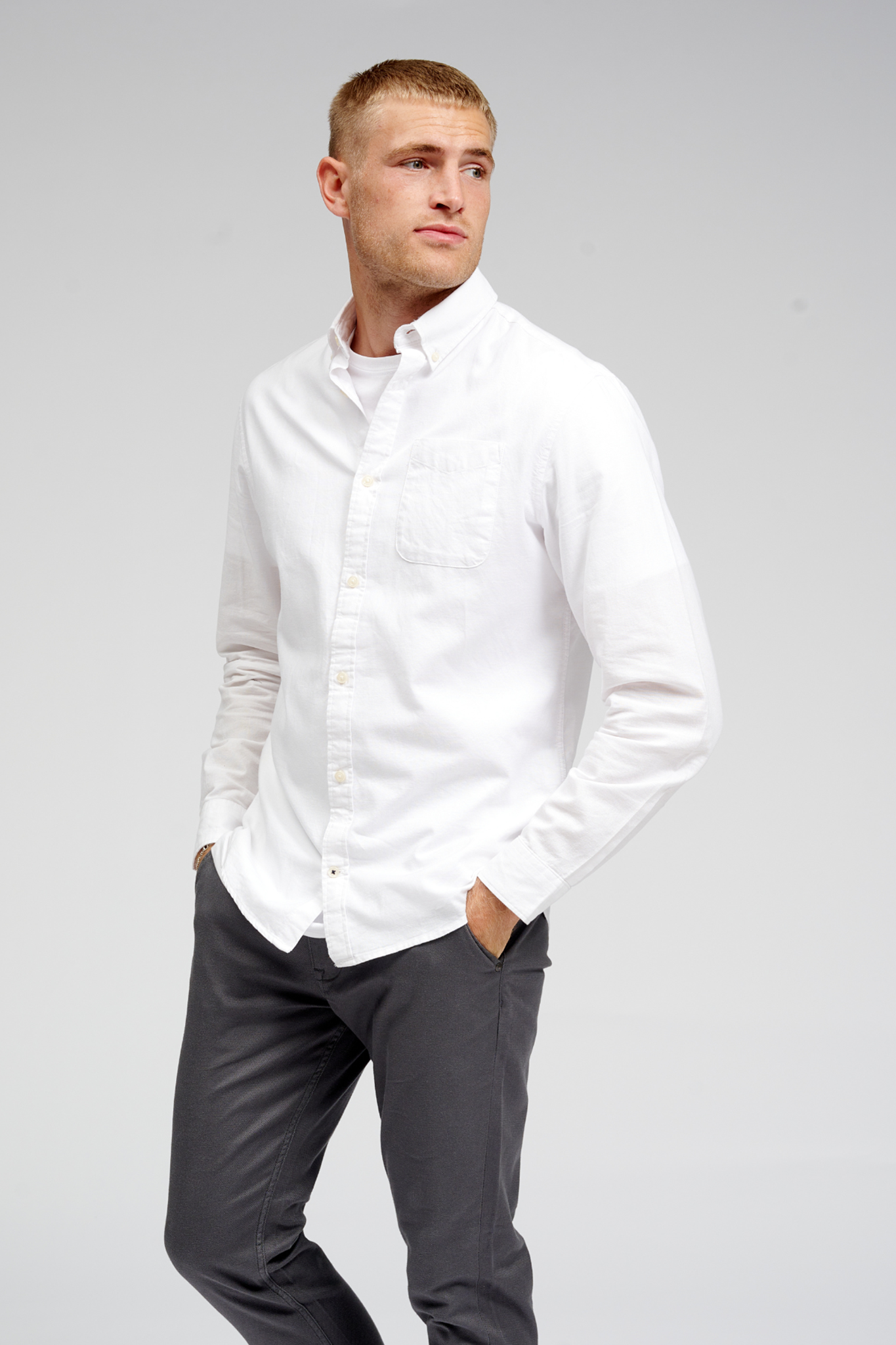 Den Originale Performance Oxford Skjorte - Hvid - TeeShoppen - Hvid 8
